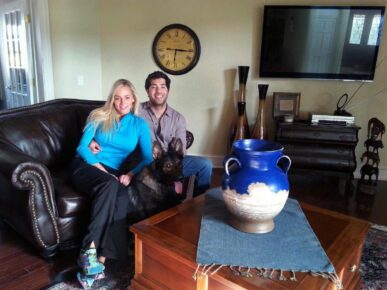 Clients+Retouch estate protection dog training owners with vase https://ultimatek9.com